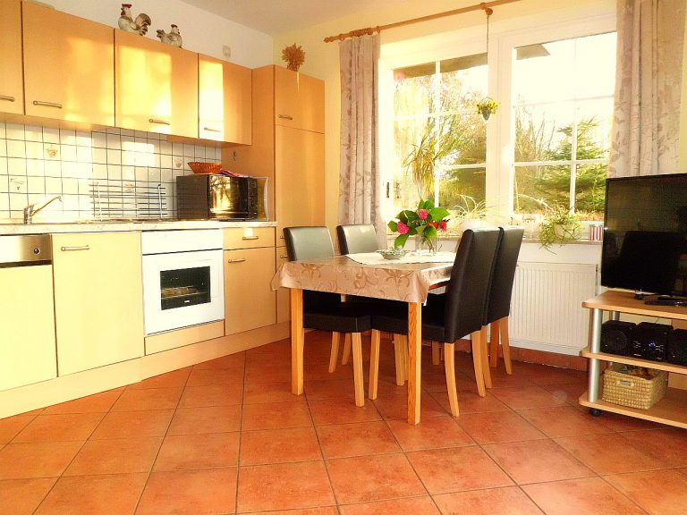 Küche der Ferienwohnung 1 im Ferienhaus Eckeberg