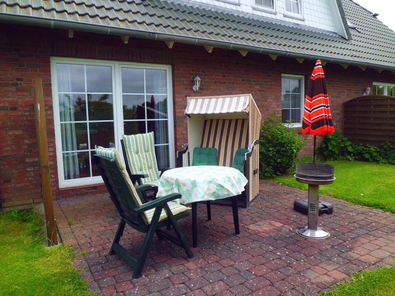 Terrasse der Ferienwohnung 2 im Ferienhaus Eckeberg
