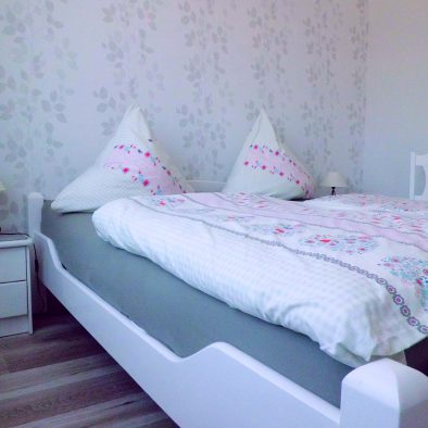 Schlafzimmer der Ferienwohnung 2 im Ferienhaus Eckeberg