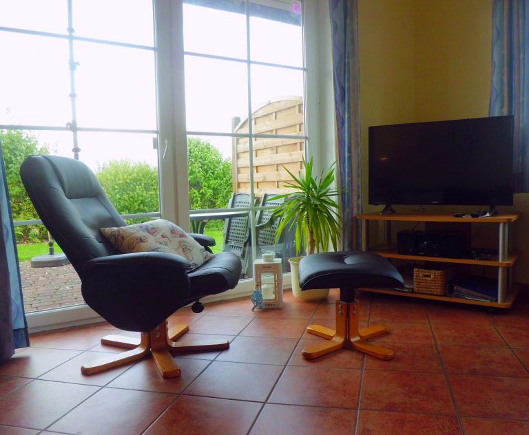 Wohnzimmer der Ferienwohnung 2 im Ferienhaus Eckeberg
