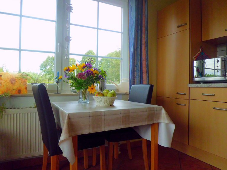 Küche der Ferienwohnung 2 im Ferienhaus Eckeberg