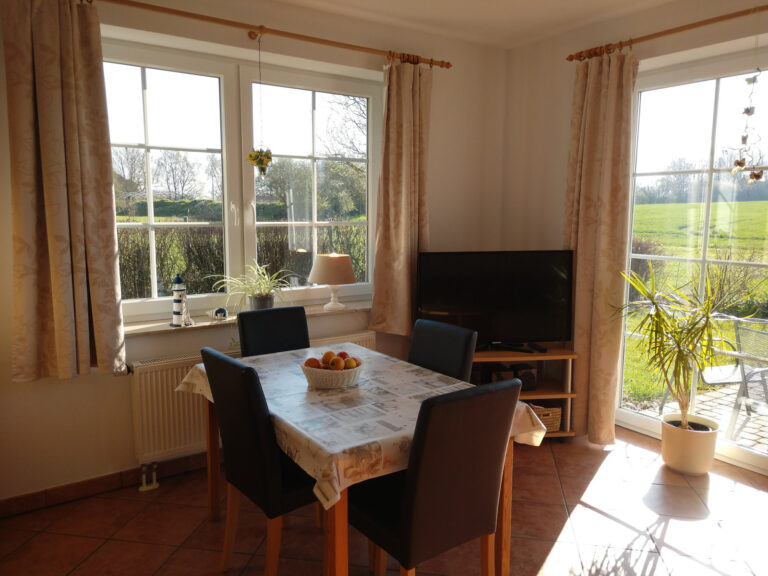 Küche der Ferienwohnung 1 im Ferienhaus Eckeberg