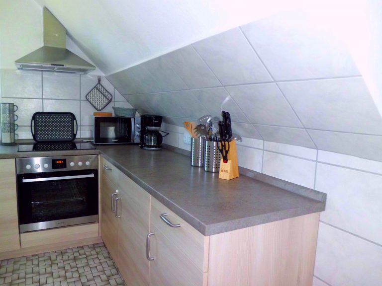 Küche der Ferienwohnung 8 im Ferienhaus Marschal
