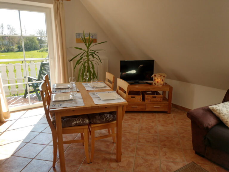 Wohnzimmer der Ferienwohnung 3 im Ferienhaus Eckeberg